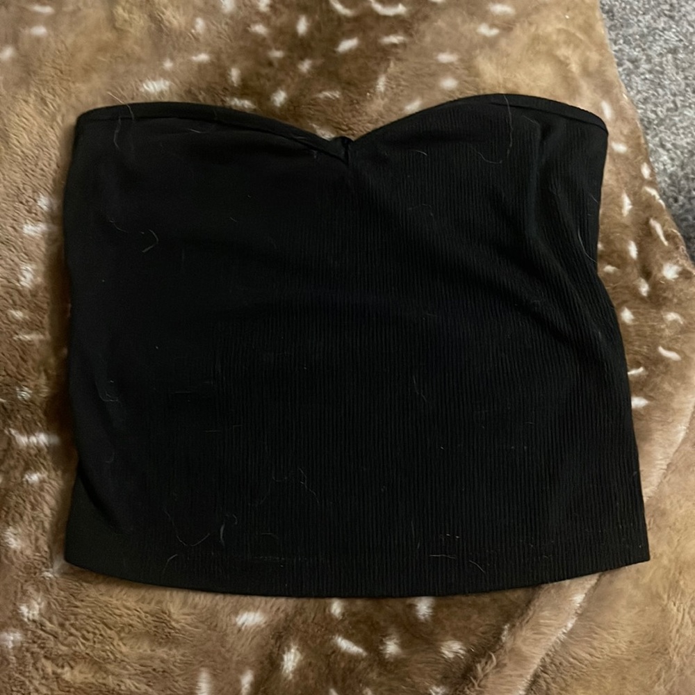 Black crop top